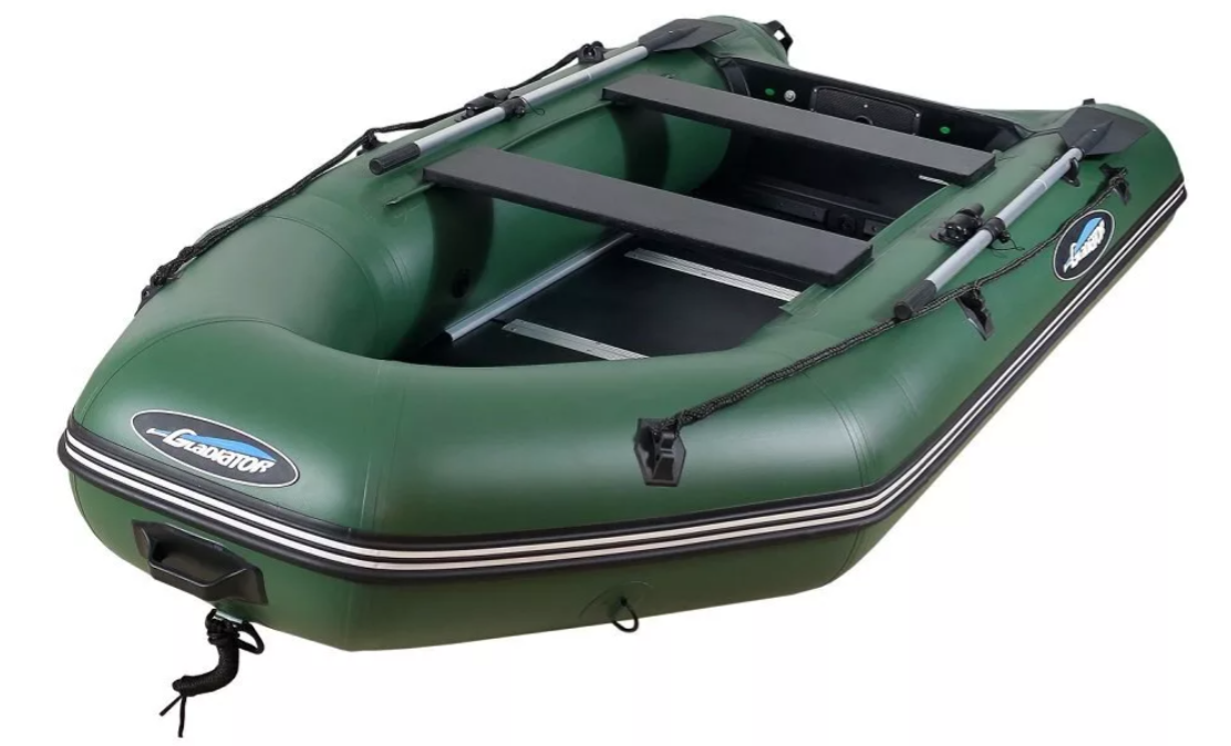 МОТОРНО-ГРЕБНАЯ ЛОДКА ПВХ GLADIATOR А 340 ТК С ФАНЕРНЫМ ПОЛОМ в Казани