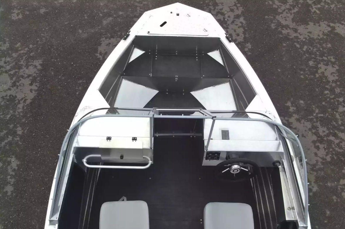 Алюминиевый катер Неман-450 DC NEW без покраски в Казани