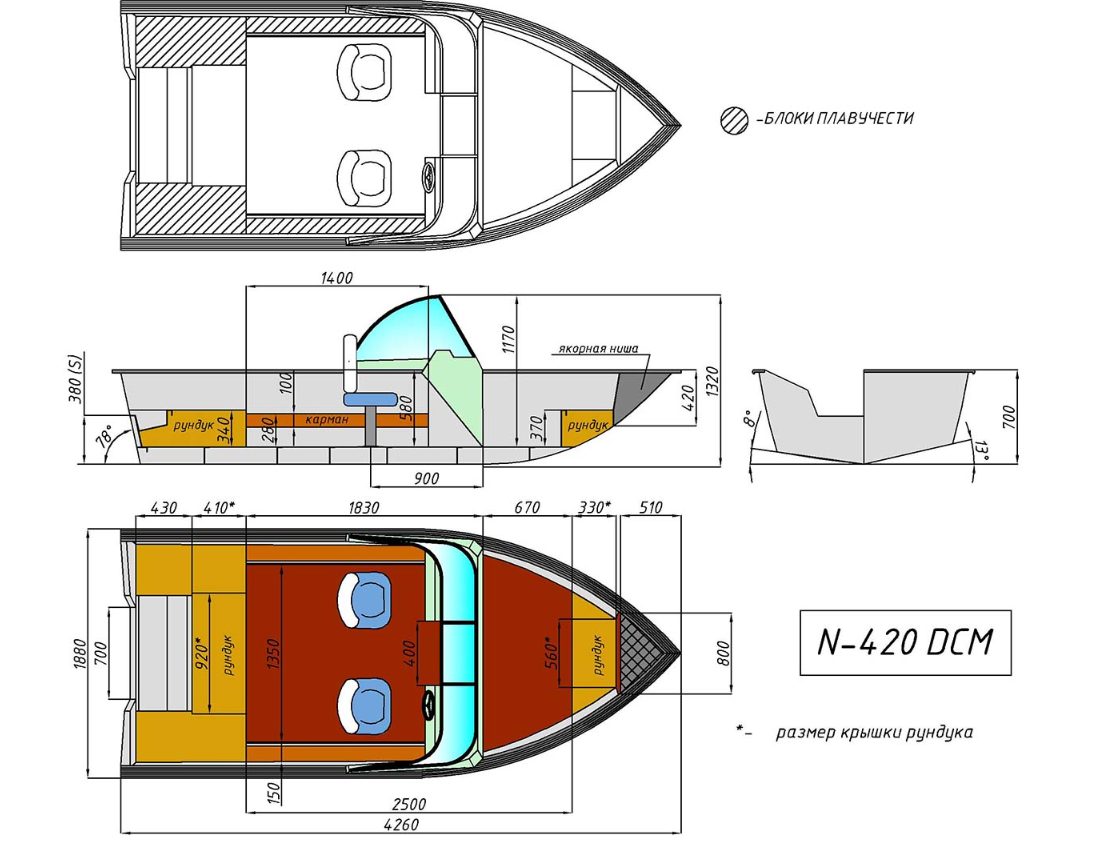 Алюминиевый катер Неман-420 DCM в Казани