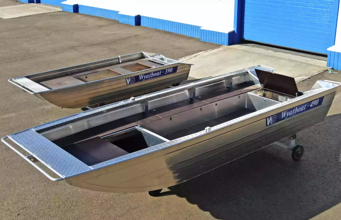 Алюминиевая лодка Wyatboat-490 Jonboat в Казани