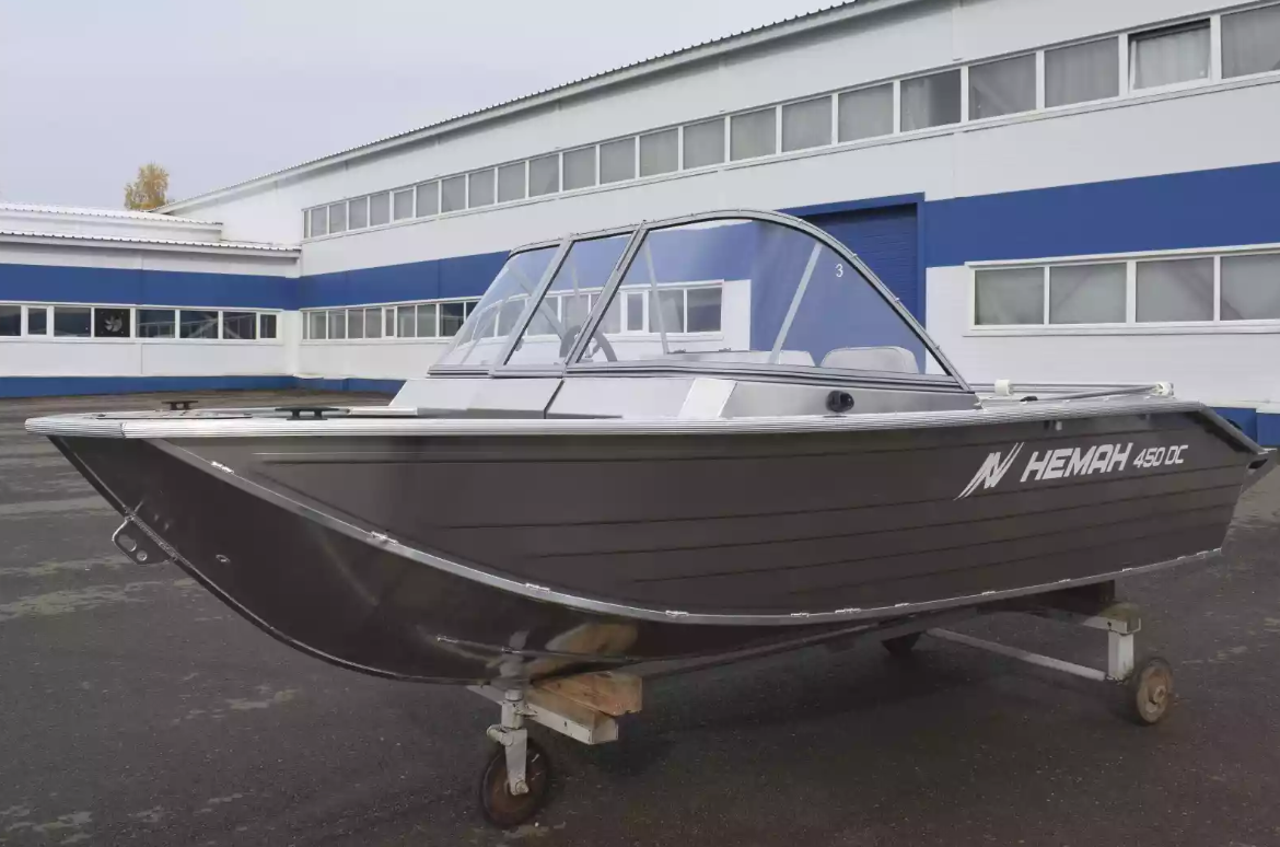 Алюминиевый катер Неман-450 DC NEW без покраски в Казани