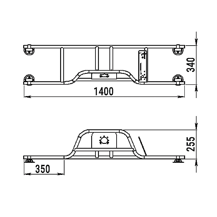 Стойка рулевая с бортовым креплением малая в Казани