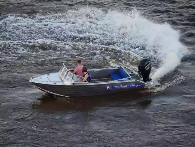 Алюминиевый катер Wyatboat-490 Pro водомет в Казани