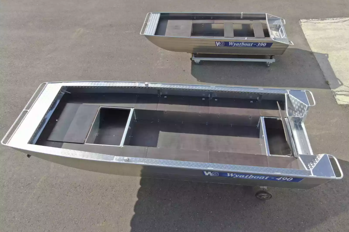 Алюминиевая лодка Wyatboat-490 Jonboat в Казани