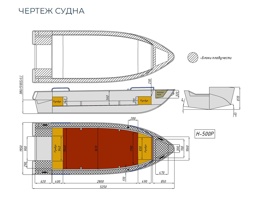 Алюминиевая лодка Неман-500 P в Казани