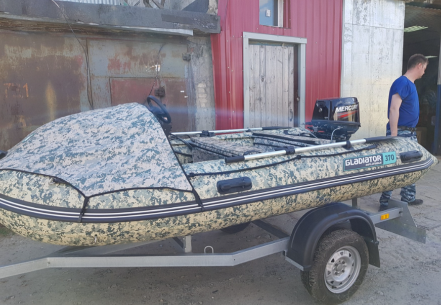 НАДУВНАЯ ЛОДКА GLADIATOR C370AL в Казани