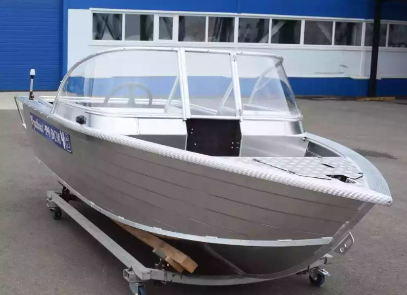 Алюминиевый катер Wyatboat-390 DCM Увеличенный борт в Казани