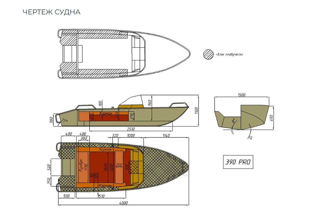 Алюминиевый катер Wyatboat-390 Pro в Казани