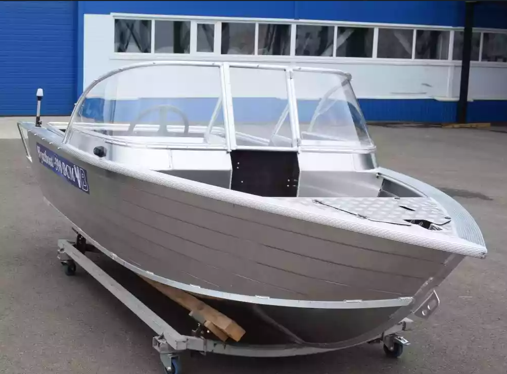 Алюминиевая лодка Wyatboat-390 DCM Увеличенный борт в Казани