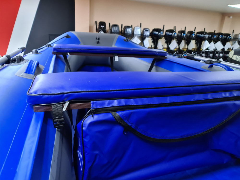 КОМПЛЕКТ МЯГКИХ НАКЛАДОК С СУМКОЙ ДЛЯ ЛОДОК 90Х20 СИНИЙ в Казани