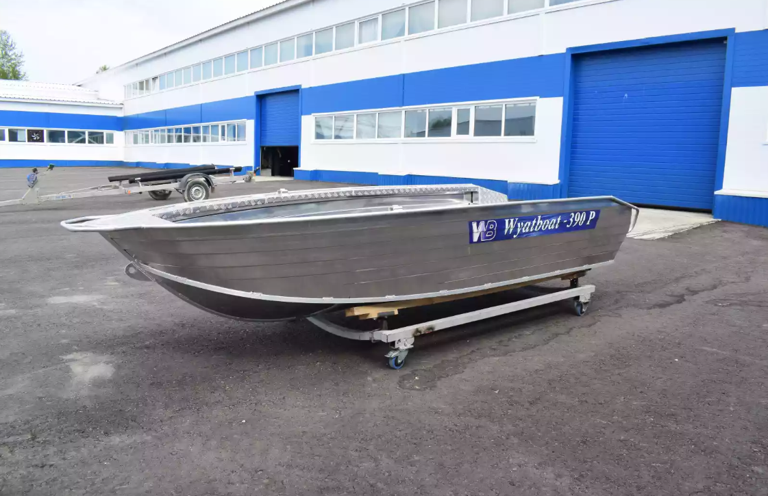 Алюминиевая лодка Wyatboat-390Р Увеличенный борт в Казани