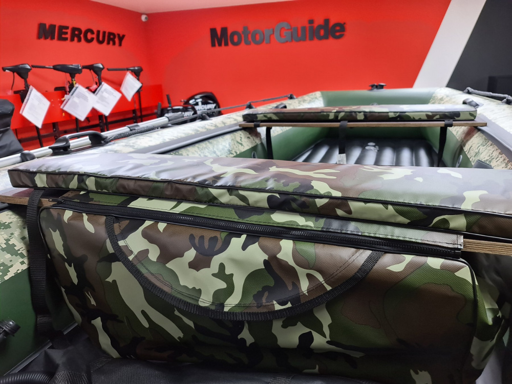 КОМПЛЕКТ МЯГКИХ НАКЛАДОК С СУМКОЙ ДЛЯ ЛОДОК 105Х20 КАМУФЛЯЖ в Казани