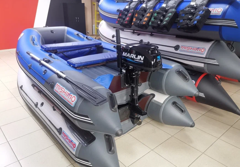 КОМПЛЕКТ ЛОДКА MISHIMO LITE 315 + МОТОР 5л.с в Казани