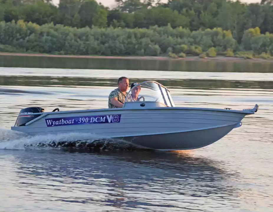 Алюминиевая лодка Wyatboat-390 DCM в Казани