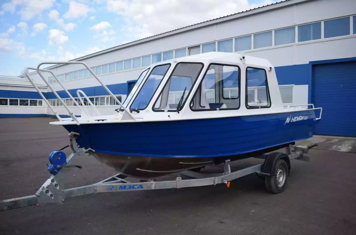 Алюминиевый катер Неман-500 (закрытая рубка) в Казани
