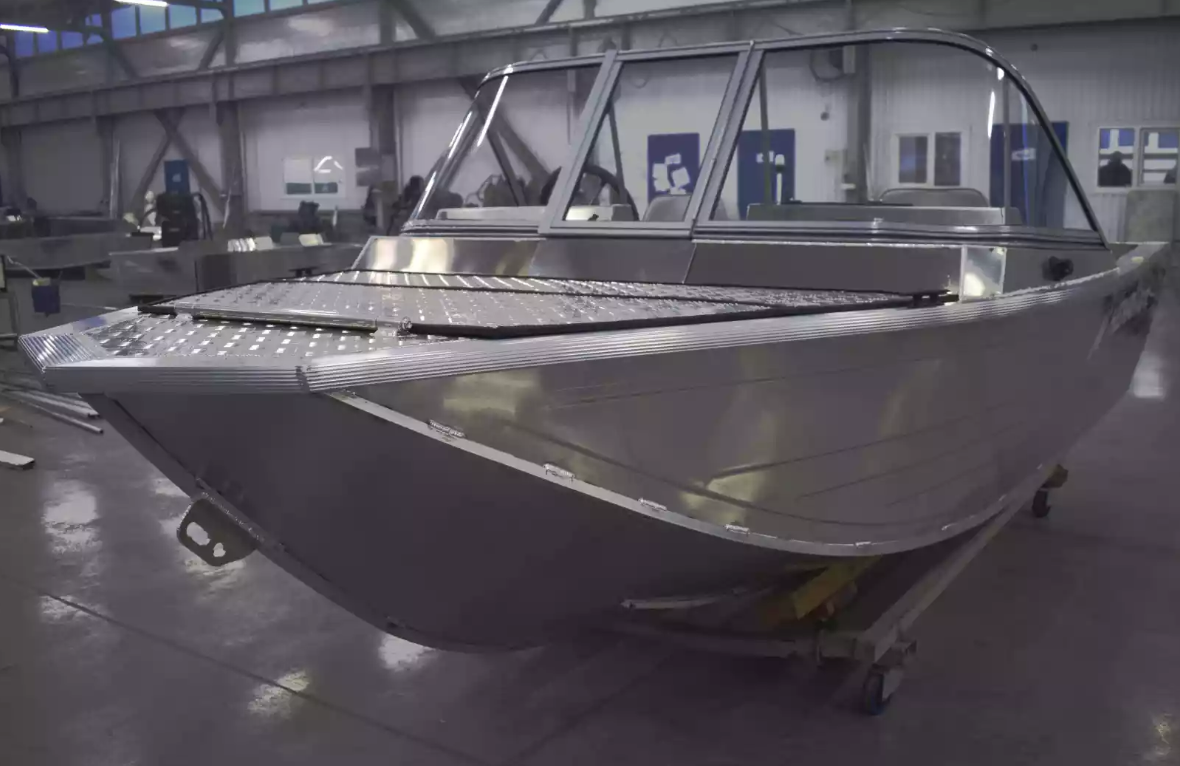 Алюминиевый катер Неман-450 DC NEW без покраски в Казани