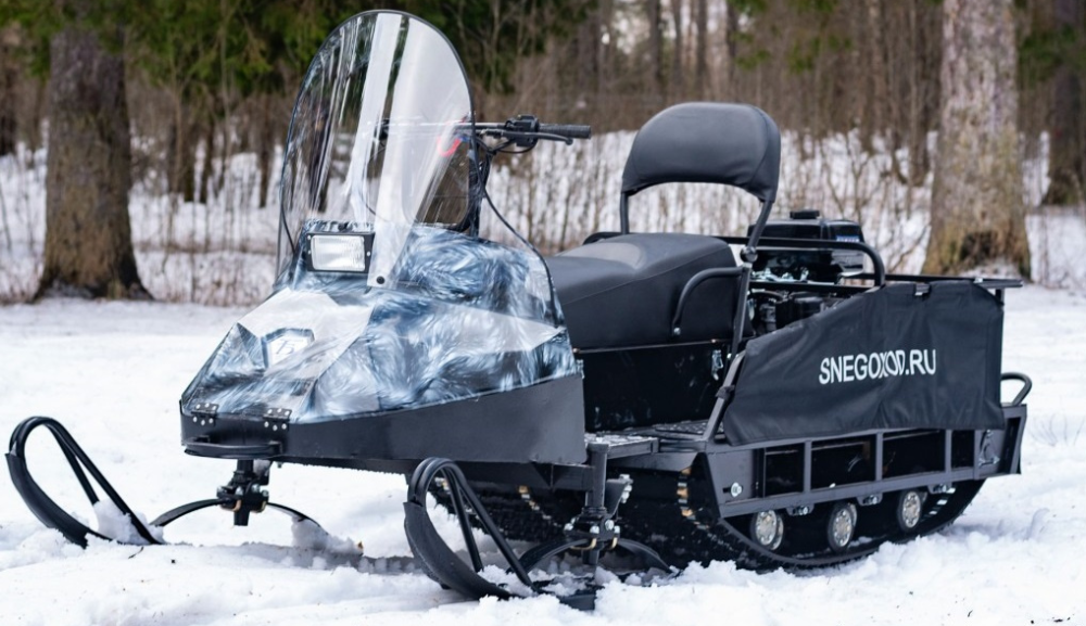 Миниснегоход Бурлак Егерь Экспедитор 15 л.с. , реверс, тормоз, капот белый в Казани