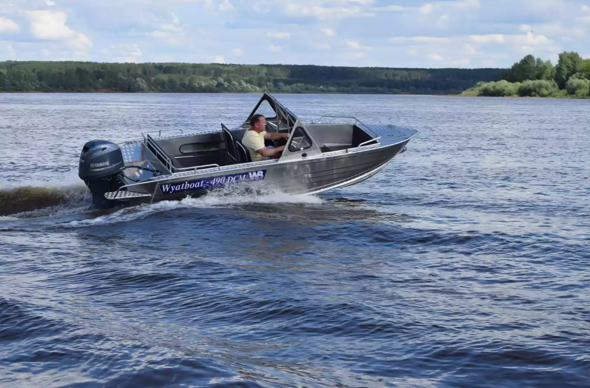Алюминиевый катер Wyatboat-490 DCM Pro в Казани