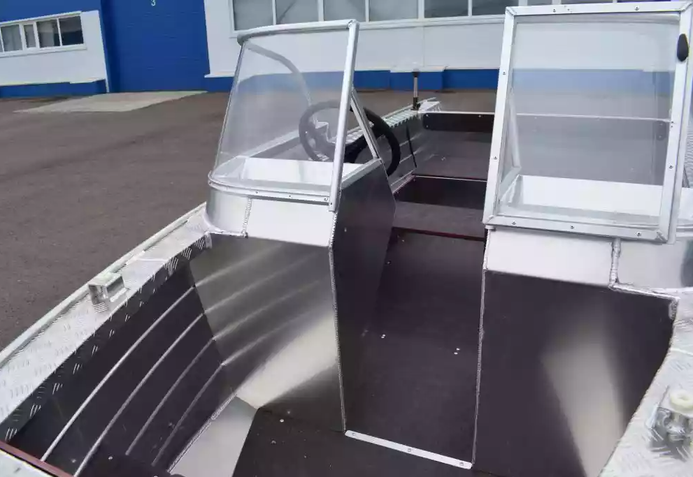 Алюминиевая лодка Wyatboat-390 DCM Увеличенный борт в Казани
