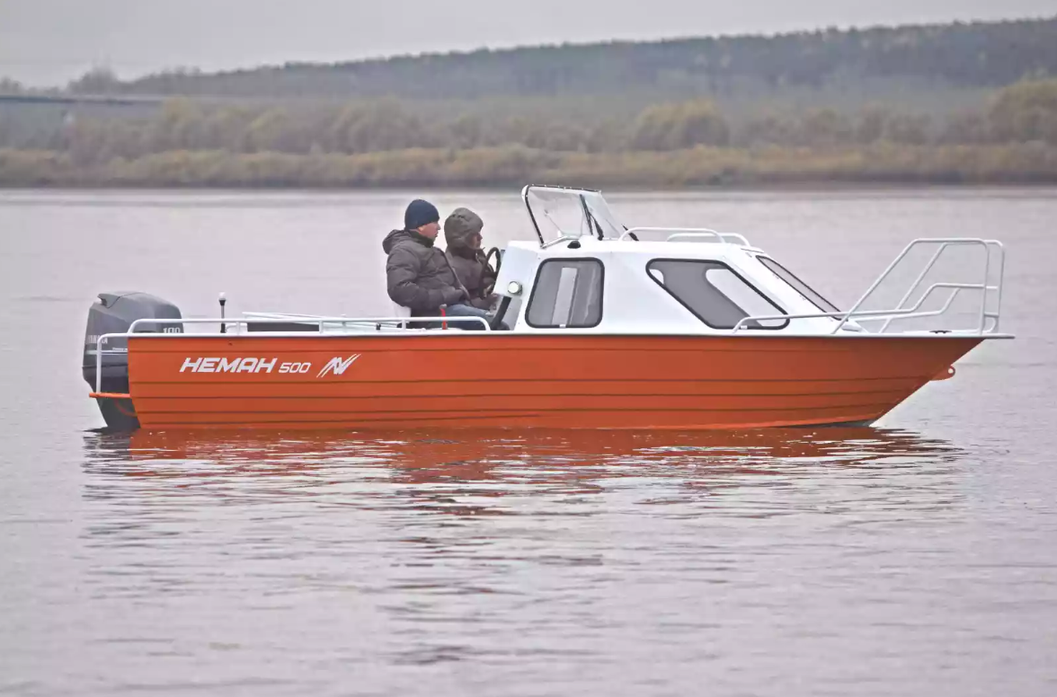 Алюминиевый катер Неман-500 (каютный) в Казани