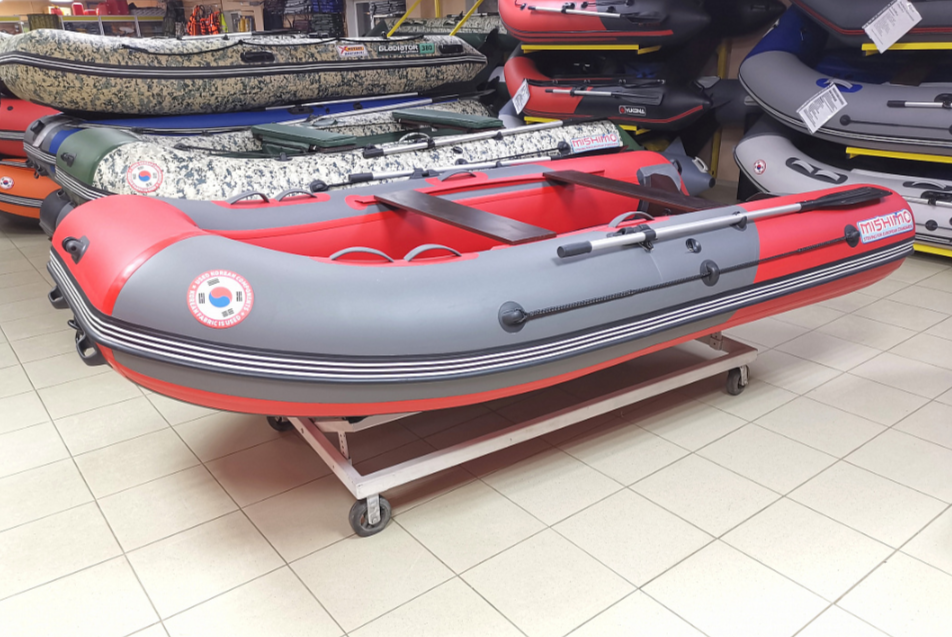 КОМПЛЕКТ Лодка MISHIMO PRO 350 + ЛОДОЧНЫЙ МОТОР MARLIN MP 9.9 (20) AMHS PRO в Казани
