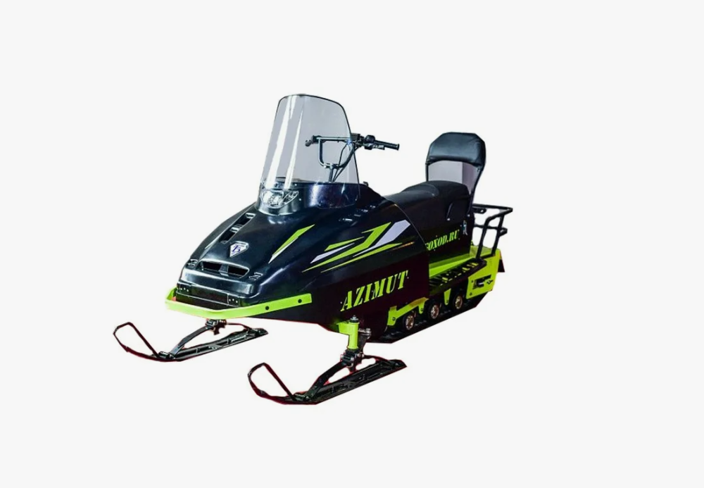 Миниснегоход Бурлак Азимут 20 л.с. , эл.запуск, реверс, тормоз гидравл, капот черный в Казани