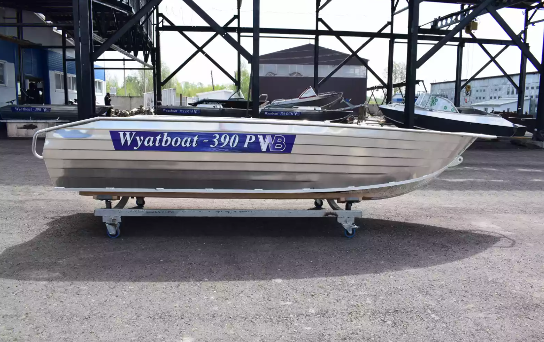 Алюминиевая лодка Wyatboat-390Р Увеличенный борт в Казани