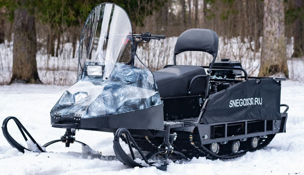 Миниснегоход Бурлак Егерь Экспедитор 15 л.с. , реверс, тормоз, капот белый в Казани