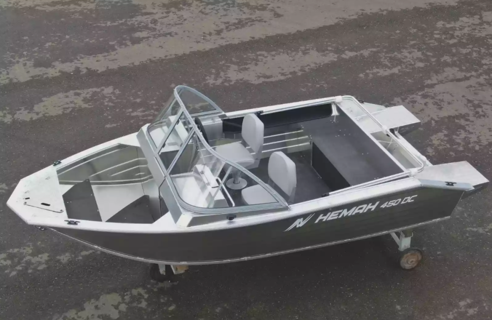 Алюминиевый катер Неман-450 DC NEW без покраски в Казани