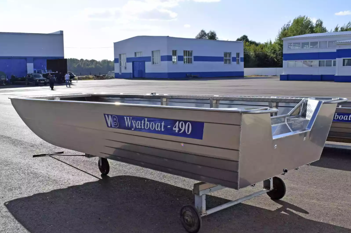 Алюминиевая лодка Wyatboat-490 Jonboat в Казани