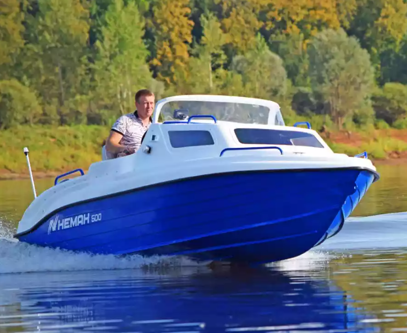 Комбинированный катер Neman-500 с каютой в Казани