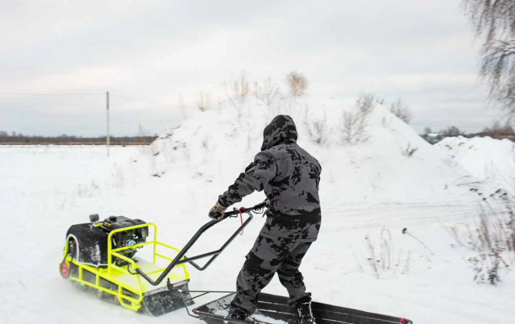 Мотобуксировщик Бурлак ХОЗЯИН-1 (капот ткань) в Казани