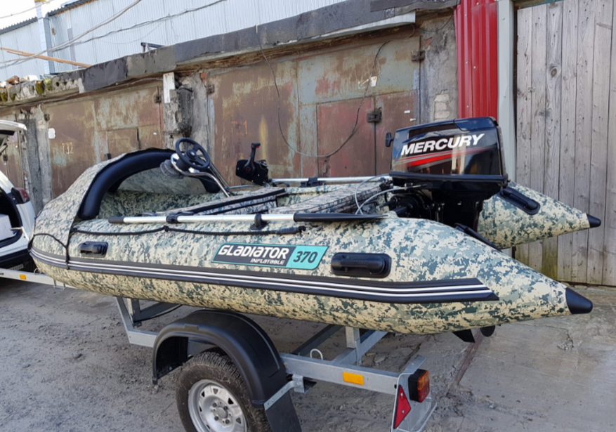НАДУВНАЯ ЛОДКА GLADIATOR C370AL в Казани