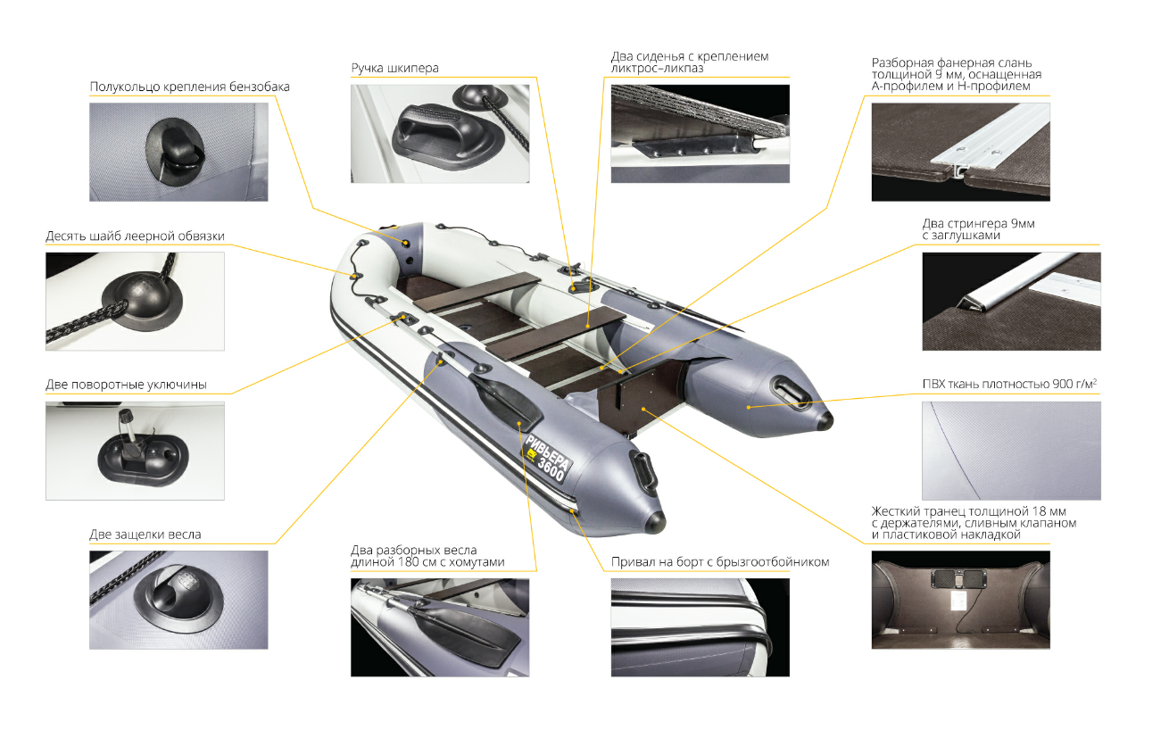 Лодка Ривьера Компакт 3600 СК в Казани
