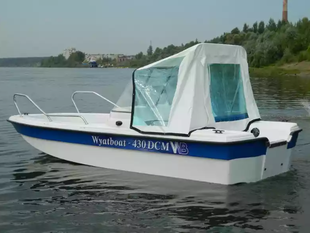 Стеклопластиковый катер Wyatboat-430 DCM (тримаран) в Казани