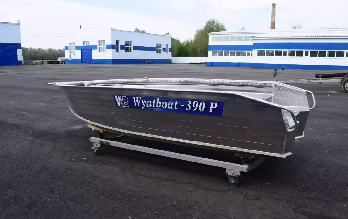 Алюминиевая лодка Wyatboat-390Р Увеличенный борт в Казани