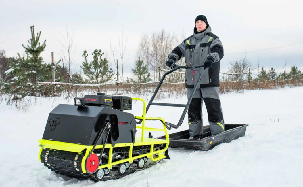 Мотобуксировщик Бурлак ХОЗЯИН-1 (капот ткань) в Казани