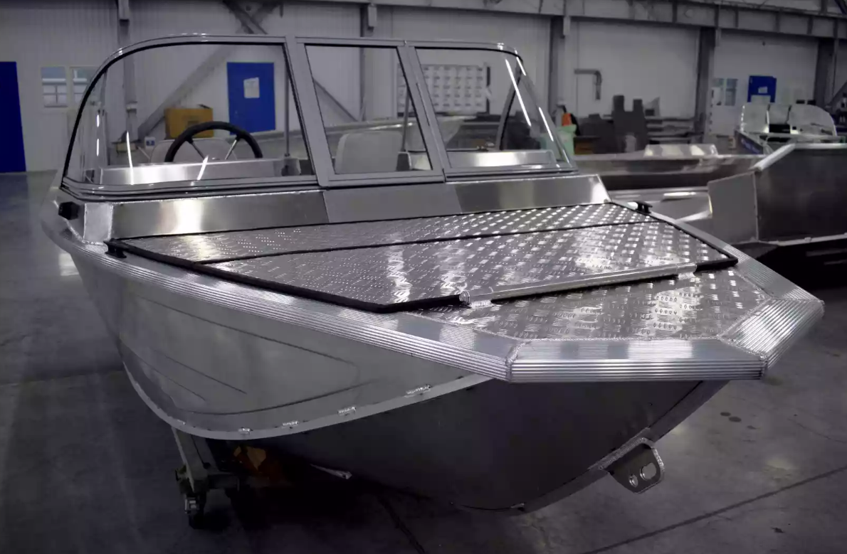 Алюминиевый катер Неман-450 DC NEW без покраски в Казани
