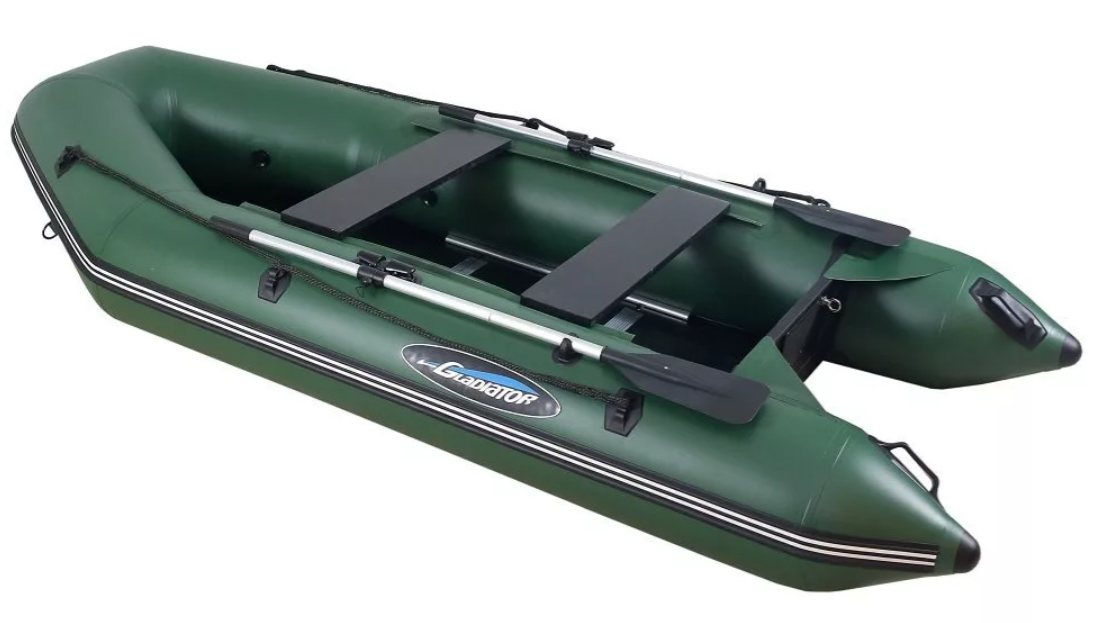 МОТОРНО-ГРЕБНАЯ ЛОДКА ПВХ GLADIATOR А 340 ТК С ФАНЕРНЫМ ПОЛОМ в Казани