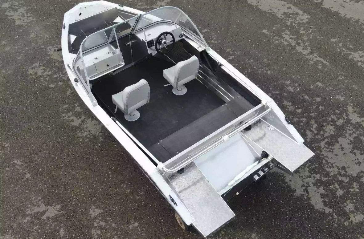 Алюминиевый катер Неман-450 DC NEW без покраски в Казани