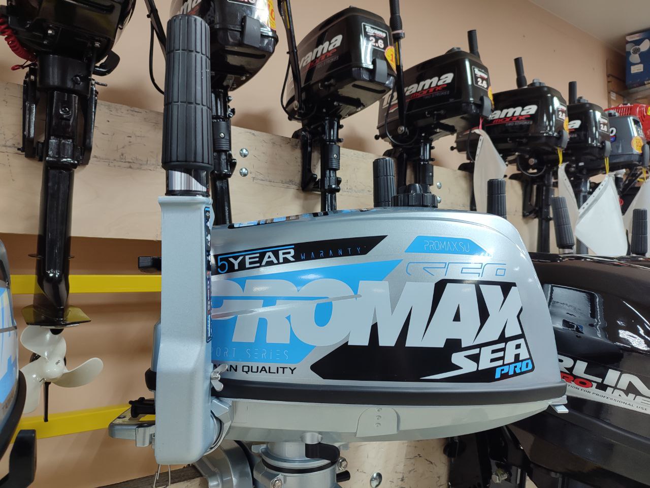 Лодочный мотор PROMAX SP5FHS (внешний бак 12 л) в Казани