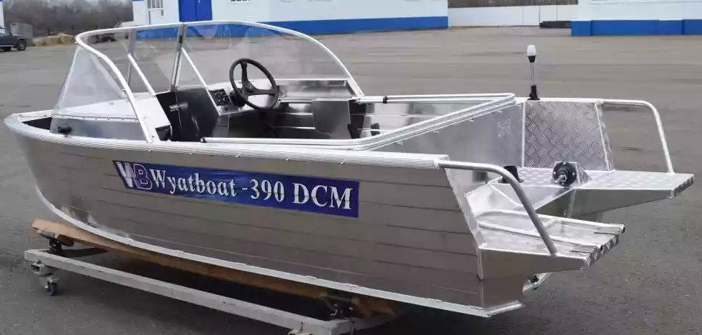 Алюминиевая лодка Wyatboat-390 DCM Увеличенный борт в Казани