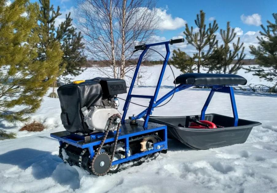 Мини-мотобуксировщик Альбатрос-М с фарой в Казани