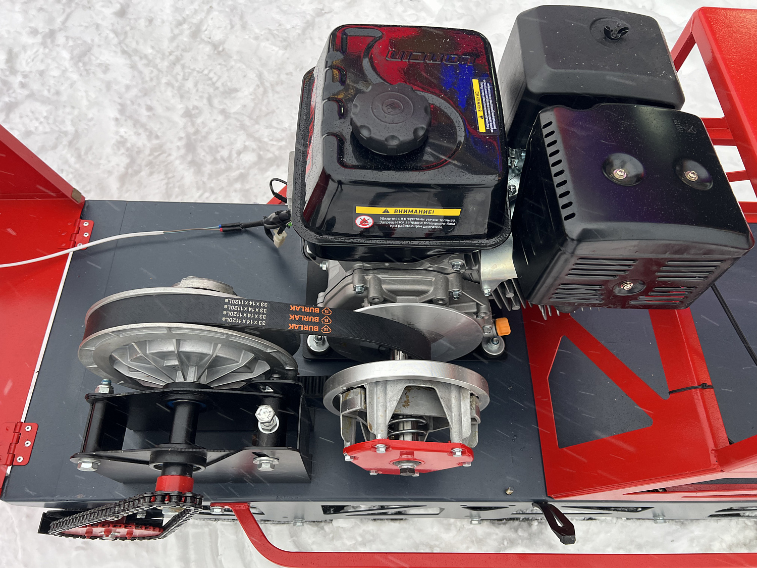 Мотобуксировщик EX-MOTO SNOWDOG S500 15л.с в Казани