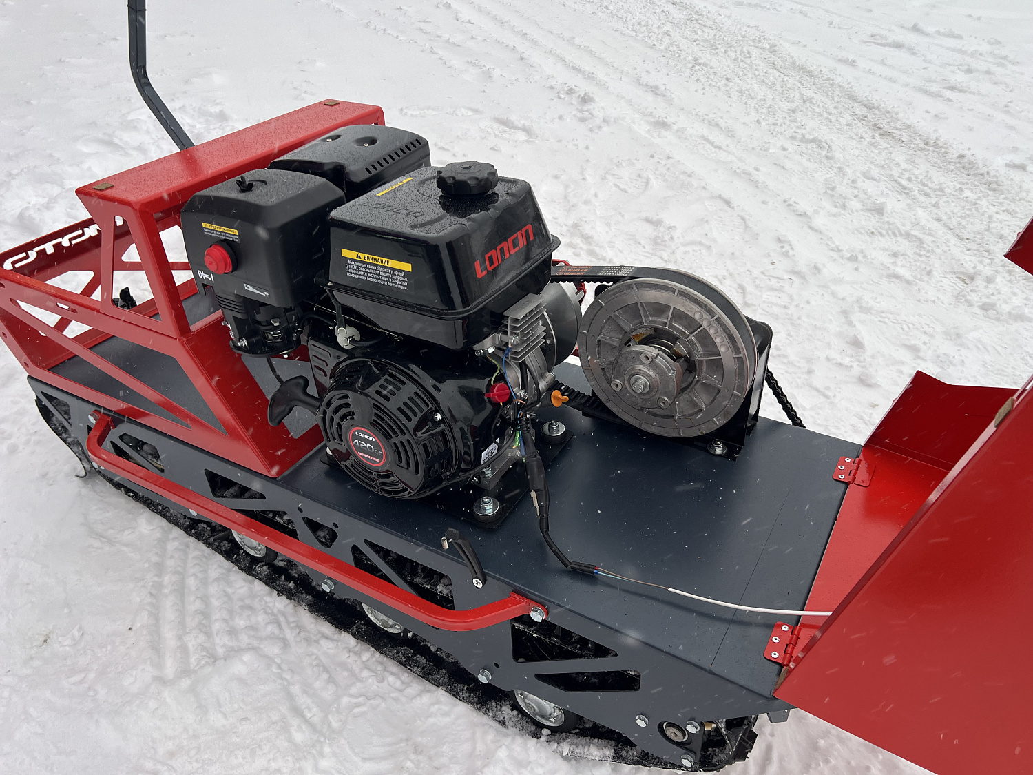 Мотобуксировщик EX-MOTO SNOWDOG S500 15л.с в Казани