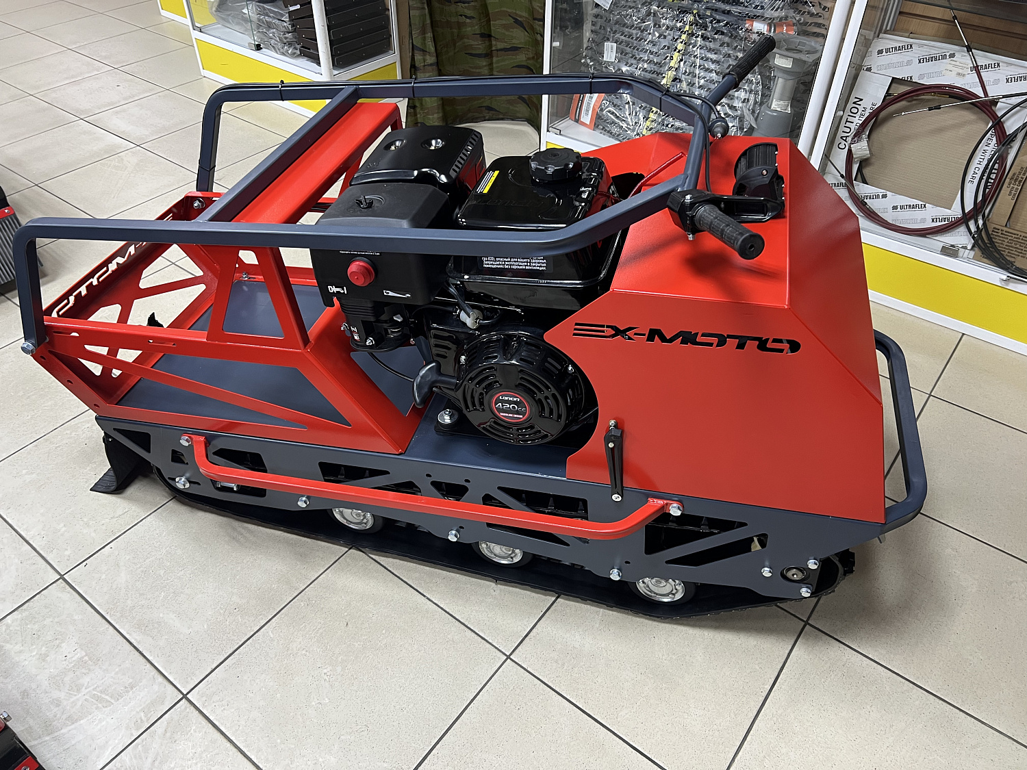 Мотобуксировщик EX-MOTO SNOWDOG S500 15л.с в Казани