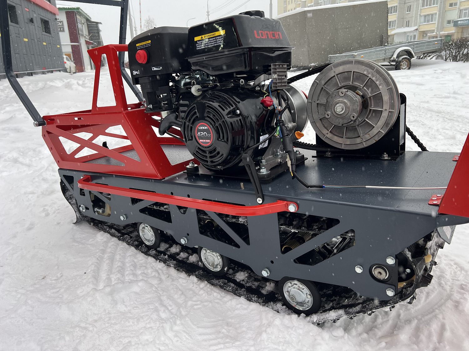 Мотобуксировщик EX-MOTO SNOWDOG S500 15л.с в Казани