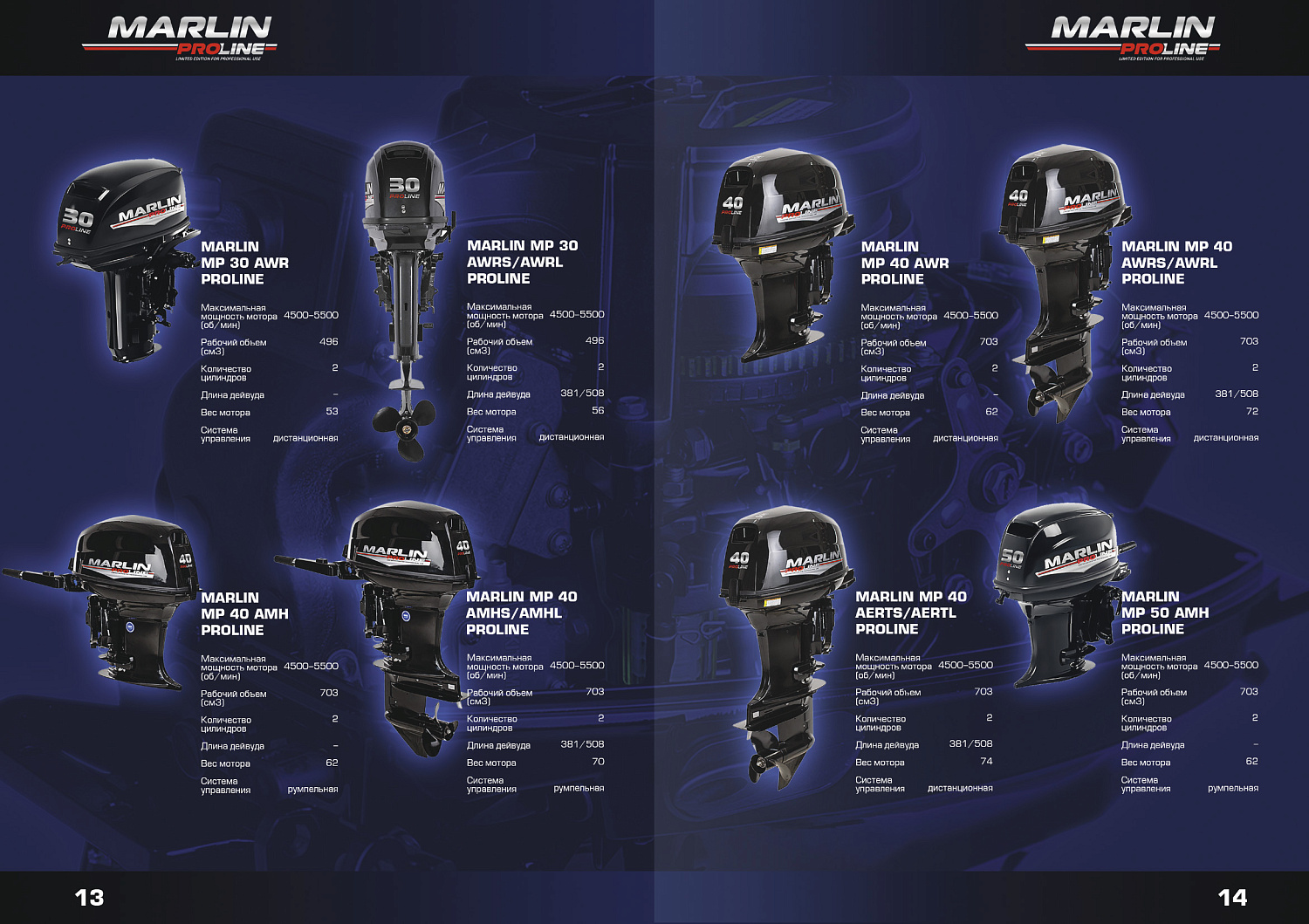 Лодочный мотор MARLIN PROLINE MP 50 AWRS в Казани