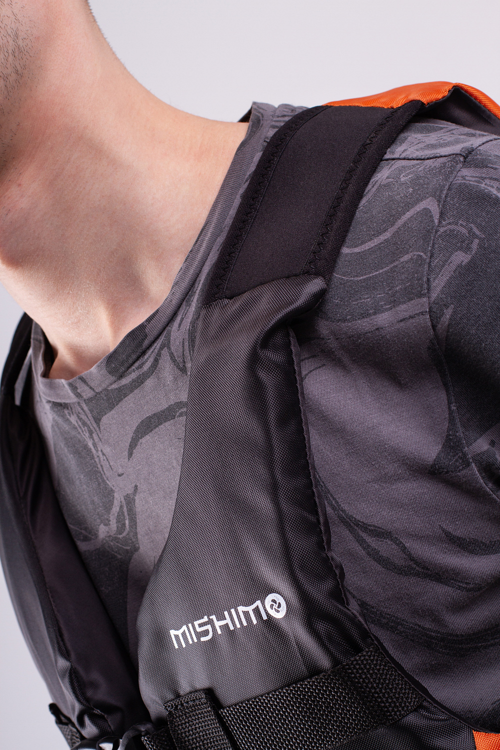 Жилет спасательный MISHIMO PRO Премиум качества Черно-оранжевый в Казани